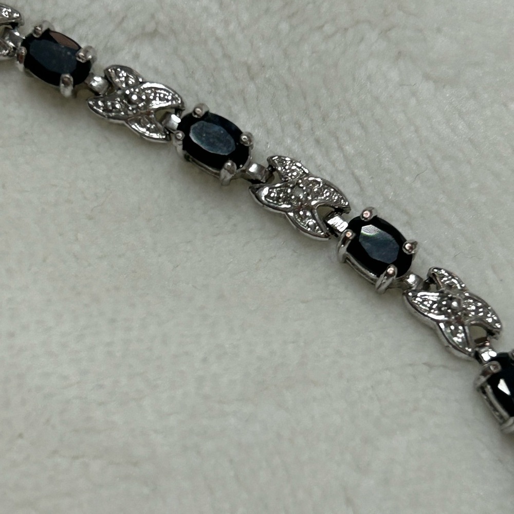 SS Sapphire Bracelet